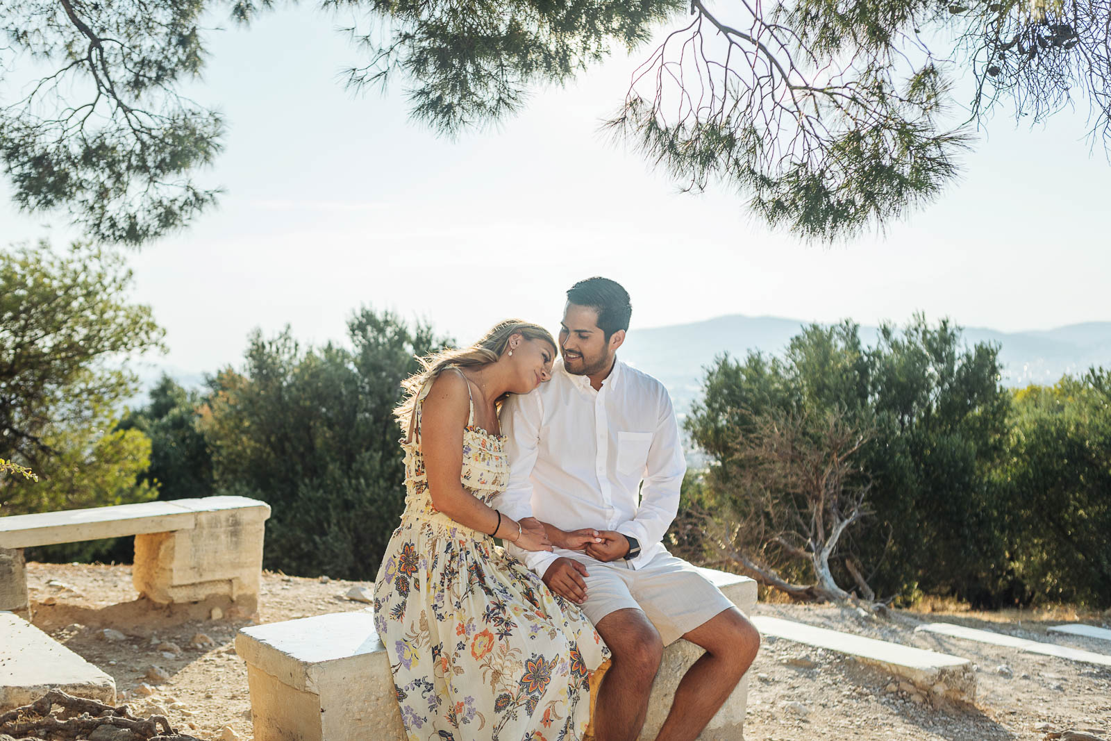 Marriage proposal photo session in Athens